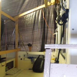 Media 'Nice and spacious in the cave.' in album 'Expanded and widened the boat pad in September.'