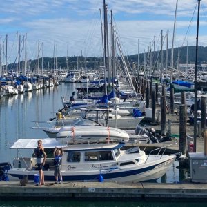 Cap Sante Marina before we head out to the islands