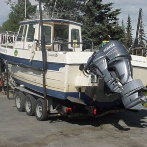 26' ProAngler built April,94;SNOW GOOSE II;
Great fishing machine