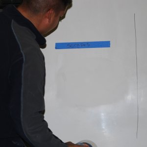 sanding out the scratches