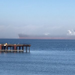Ghost ship off Port Angeles.