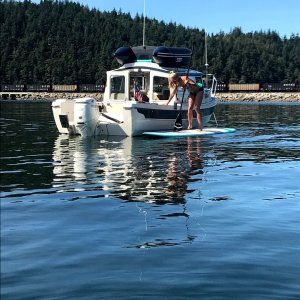 On the hook in Chuckanut Bay