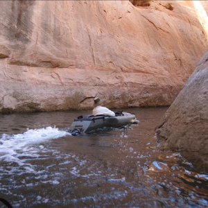 Jay out for a cruise in the Mokai Secret Canyon