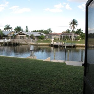 Media 'Lanai looking towards the canal.' in album 'Vacation Home, CC FL'