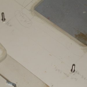 Bolts placed for track guides