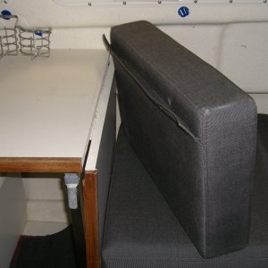 Still trying to figure how to attach the seat back to the drop leaf. Any ideas??