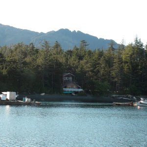 Port Alexander Lodge with airplane & newly acquired C-Dory