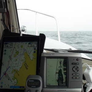 Approaching Piehle Passage in the fog