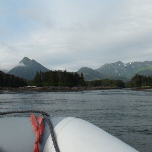 Outside entry to Mirror Harbor from ride in dingy
