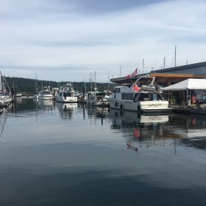 Ladysmith Community Marina, or \"LCM\" on the VHF.  Not to be confused with Ladysmith Marina.