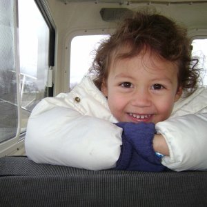 My grandaughter Nevaeh.  3 yrs old and this was her first time out.