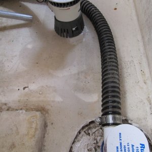 proximaty to primary pump shown here and you can also see the simple adhesive fixed block the second pump is screwed down to