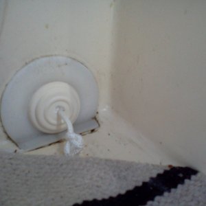 scupper plugs added to keep the mats from  soaking when we have too many guests on one corner with full fuel.
