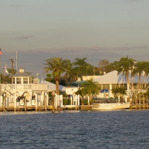 View of Palm Island Marina from the intercoastal waterway