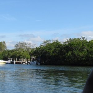 The creek back to the boat ramp near Gasparilla Island Bridge