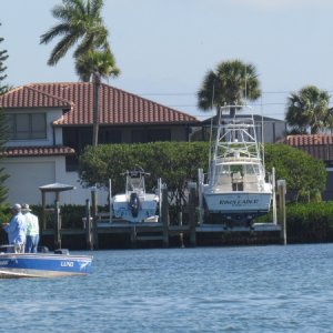Rich peoples house and boats