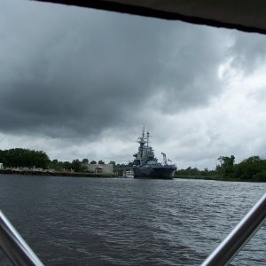 Tropical storm Andria moving in over Wilmington, NC