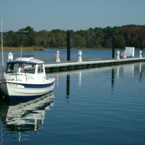 Litl' Tug at Bay Creek Marina in Cape Charles