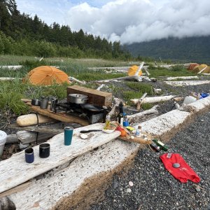 Kayakers campsite