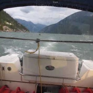 Gardner Canal Rough Water Passage in C-Dory 22 Cruiser