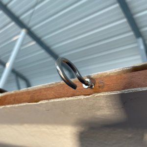 Hook allows repeated removal for fitment