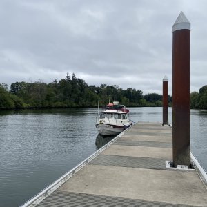 At the dock