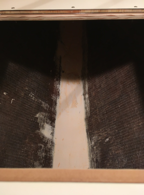038 I smoothed out the bow stiffener (?)