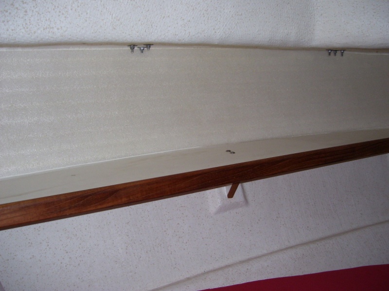 1/4 inch foam insulation (top 1/2 done, bottom next)