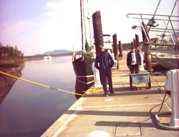 1 May 2004 Lopez Island
   Joe on the dock