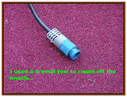 10 - End of Cable from GPS Antenna - Shaved