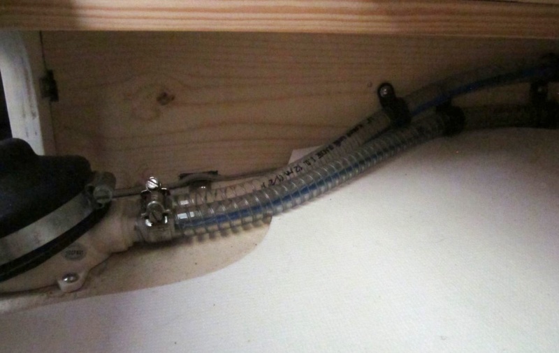 10 re-routed water lines to pump for clearer storage areas