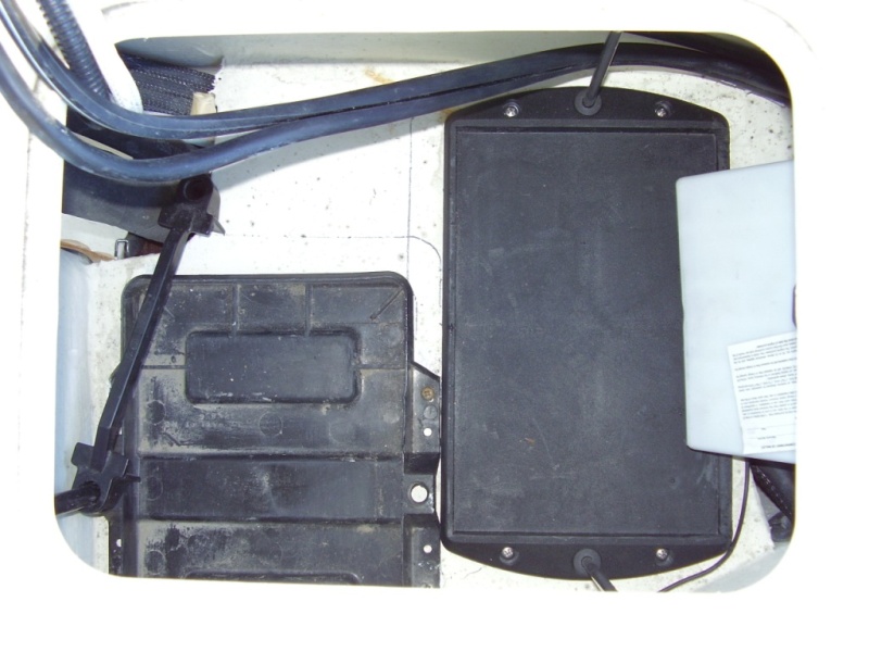 #11 top view showing needed clearance to drop second battery through