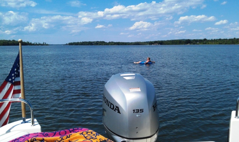 12.) Anchored across from Fort Ticonderoga