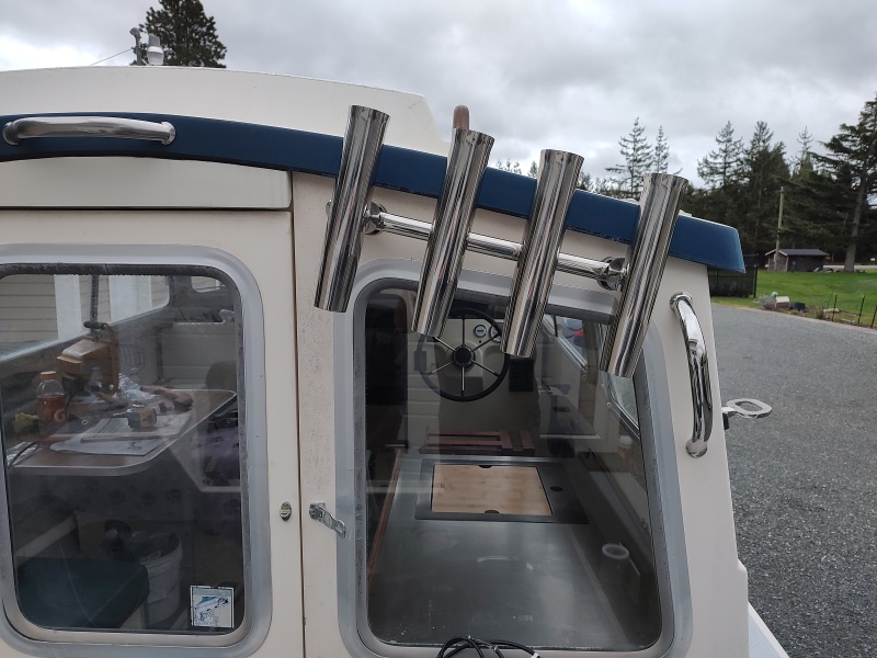 $130 4 rod holder, 20? SeaDog grab rail, 4ea Amazon S.S. Rod holders