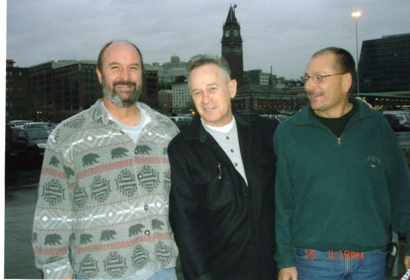 15 Jan 2005 SBS parking lot: Bill (Da Nag), Joe (R-Matey) & Jon (C-Lou)