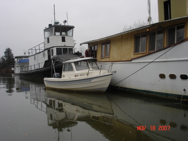 16 C-Dory that resides up the river