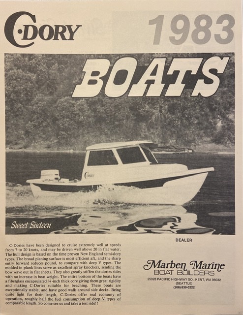 1983 C-Dory brochure, cover