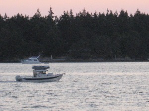 2 August Leaving Nanaimo
0610 Sunday R-Matey off the pier