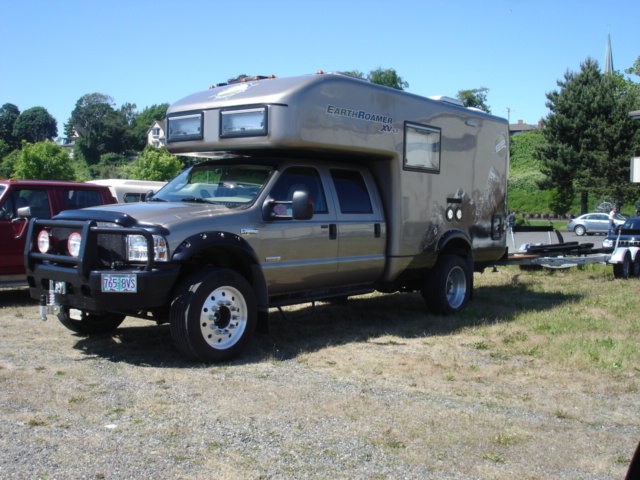 22 June 2008 B'Ham
SEA SKIPPER's tow rig in 
the long term parking lot
