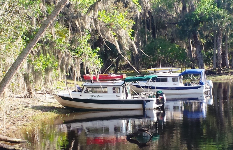 24. Beached for the night far up the Econlockhatchee River.