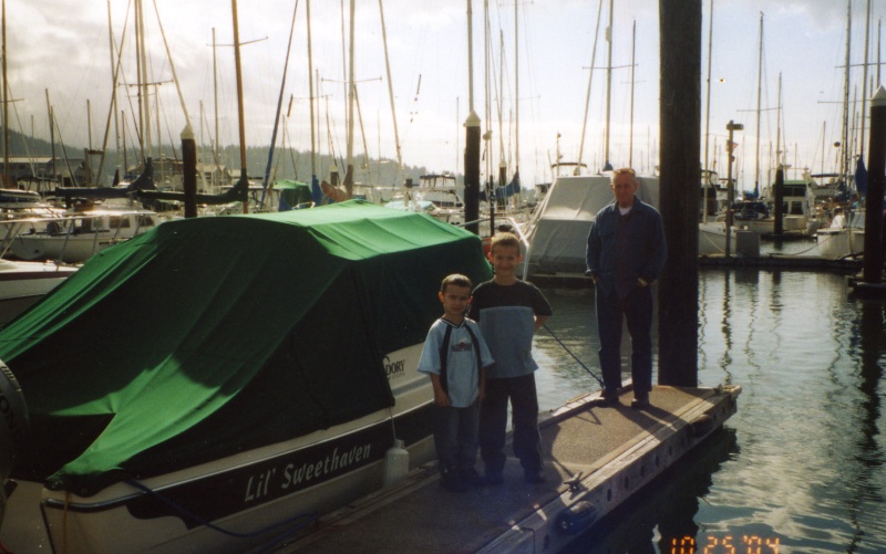 25 Oct 2004 Bellingham 
Grandpa & his buddies looking at Lil' Sweethaven