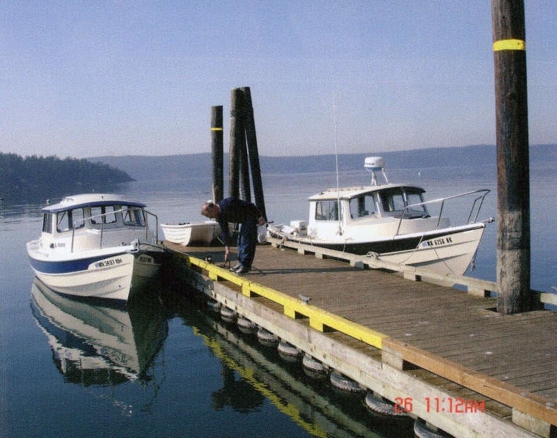 26 Feb 2005 R-Matey and Island Hopper at the Decatur dock.