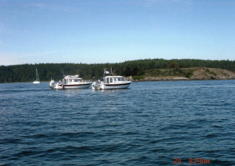 28 May 2005 Blind Bay 
DAYDREAM & ANNA LEIGH 
on the way to Canada