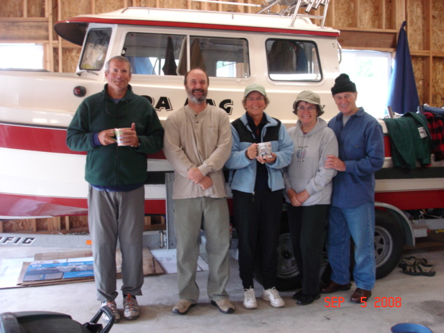 5 Sept Freshwater Bay
Dennis (Robbi's brother),
Bill (DA NAG) Robbi (C-RUN)
Ruth & Joe (R-MATEY)