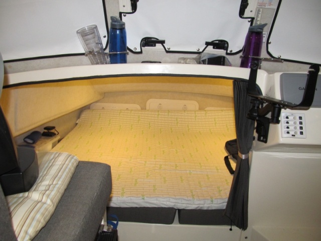 66"x 80" 2.5" closed cell foam topper and washable cover almost perfect fit.