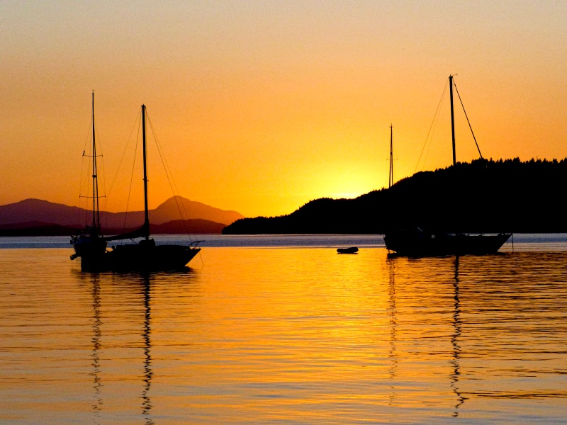 71 Sun down at Montague Harbor