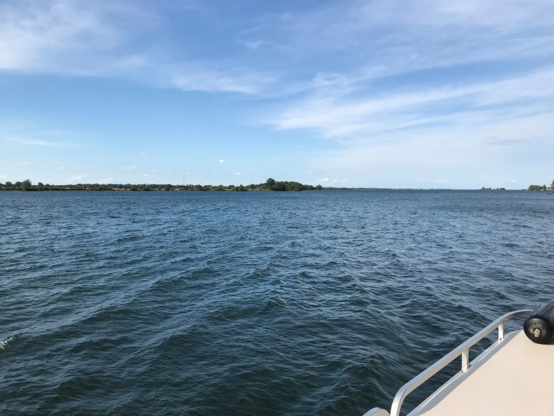A beautiful June day on the St Lawrence river near Waddington, NY.
