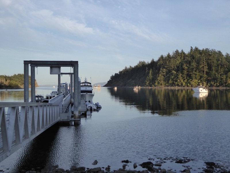 A calm Fossil bay Friday evening