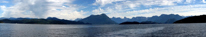 A pan when entering Desolation Sound