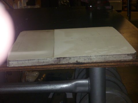 A side shot shows a raised area not sure why they do that but they do